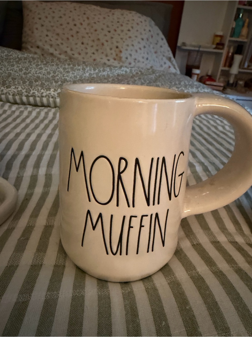 Rae Dunn 'Morning Muffin' Cream Ceramic Mug